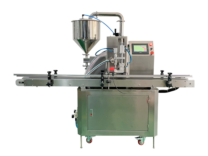 单头膏体灌装旋盖生产线